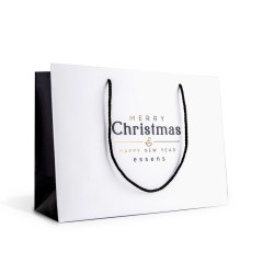 Christmas paper bag - white