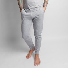 Men's tracksuit bottoms with a tag - grey, size S